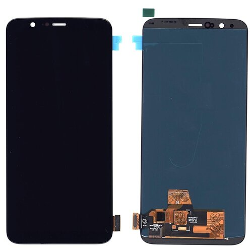 Дисплей для OnePlus 5T (OLED) черный тачскрин для philips xenium w6610 xenium w6618 черный