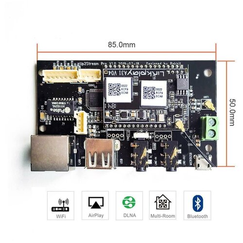 Предусилитель Arylic Up2stream Pro WiFi и Bluetooth HiFi DIY модуль аудио приемника 449000₽