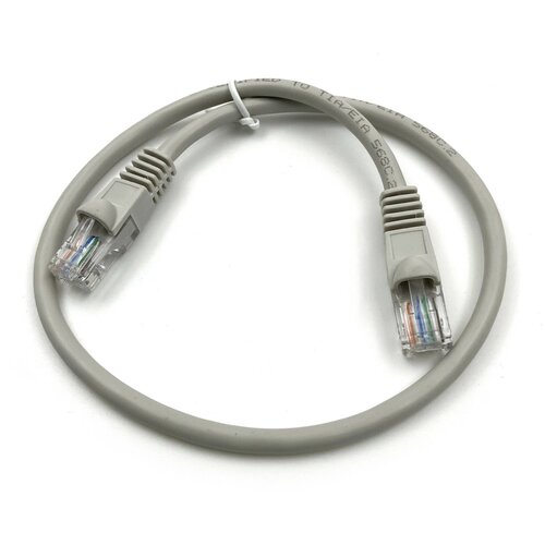 Патч-корд Buro UTP 4 пары cat5E CCA molded 0.5м серый RJ-45 (m)-RJ-45 (m) патч корд premier 5 970 utp 4 пары cat5e solid cca molded 30м белый rj 45 m rj 45 m