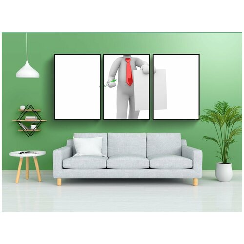 фото Набор модулных постеров для интерьера "визитная карточка, контракт, презентация" 60x90 см. в тубусе, без рамки lotsprints