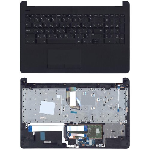 плата usb и led ноутбука hp 15 bs 15 rb ls e795p Клавиатура (топ-панель) для ноутбука HP 15-RA 15-RB 15-BS черная с черным топкейсом