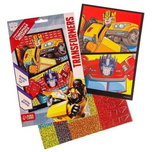 Hasbro Стикерная мозайка форменная Transformers, Трансформеры ролики transformers yx 0153l ht transformers размер 27 30