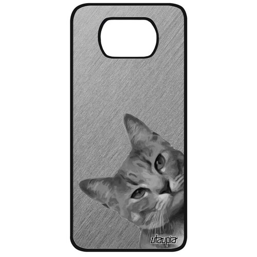 фото Ударопрочный чехол для телефона // xiaomi poco x3 pro // "котик" милый cat, utaupia, розовый