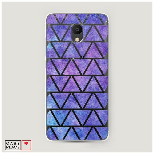 фото Силиконовый чехол "космические треугольники" на meizu m6 / мейзу м6 case place