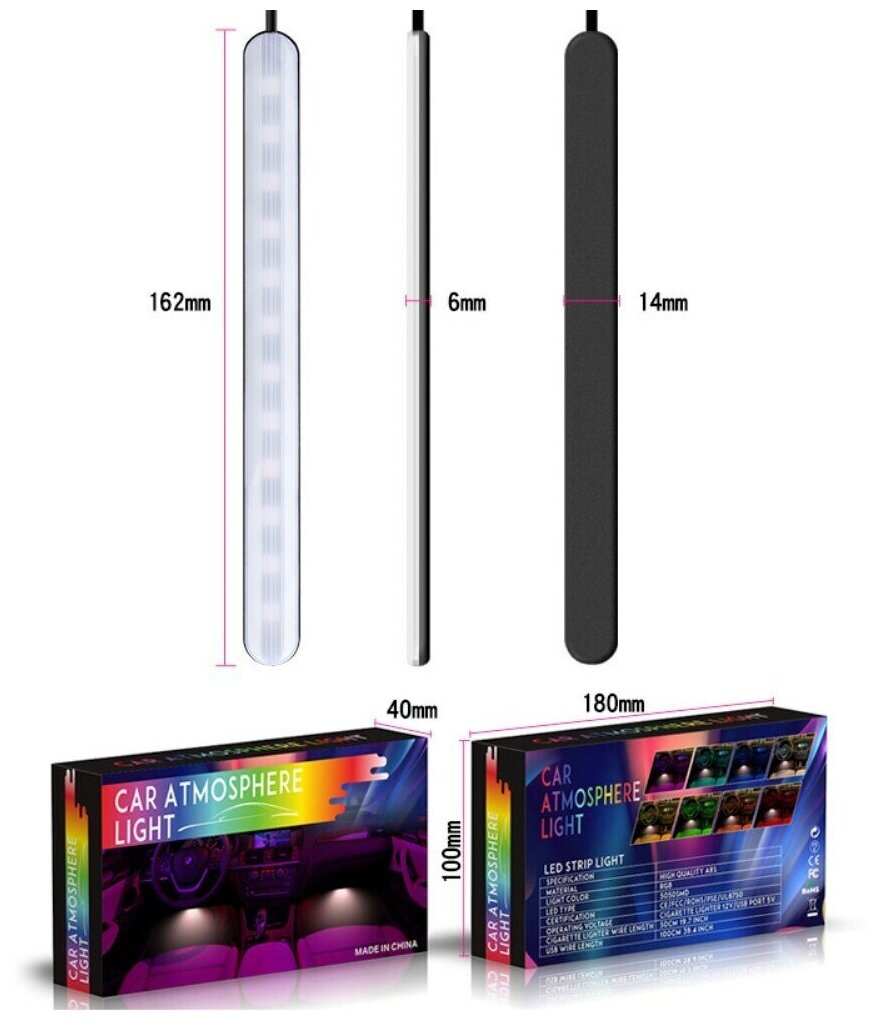 Светодиодная декоративная RGB-лента Grand Price с музыкой и пультом дистанционного управления - фотография № 4