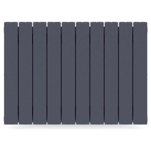 Радиатор Rifar Supremo 500 10 секций боковое подключение биметалл цвет серый