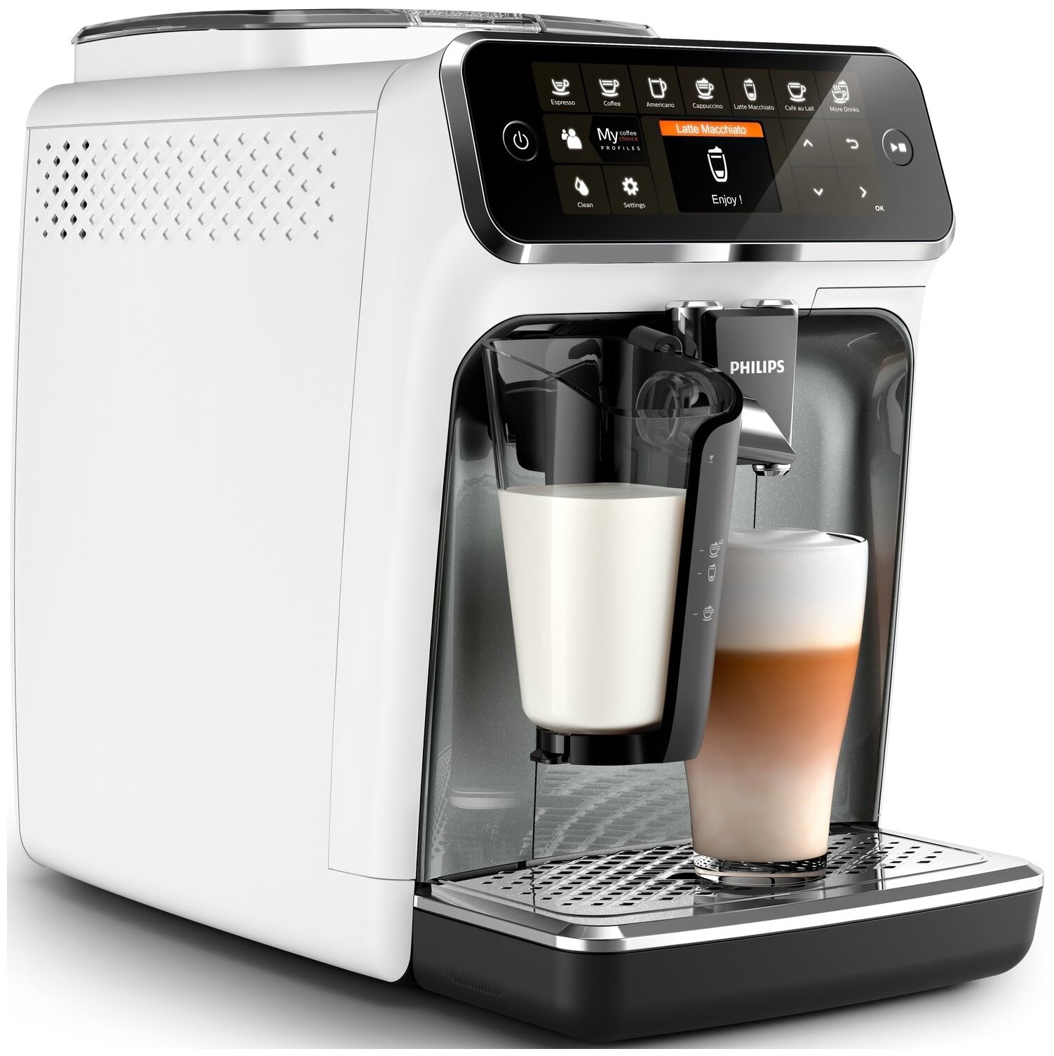 Кофемашина Philips EP5443/EP5444/EP5447 5400 Series LatteGo, белый