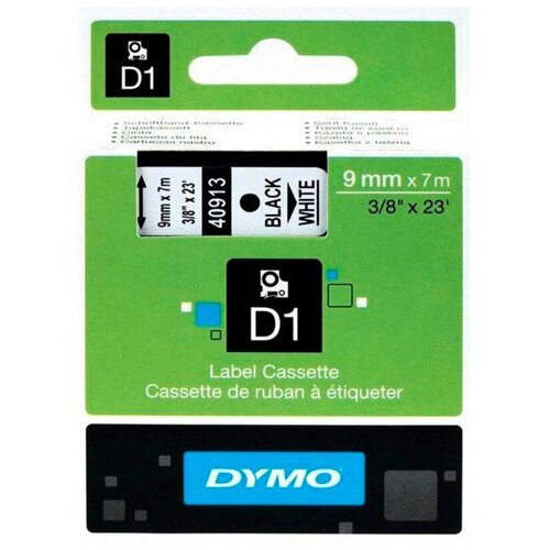 Картридж оригинальный Dymo D1 S0720680, 9мм x 7м, черный-белый