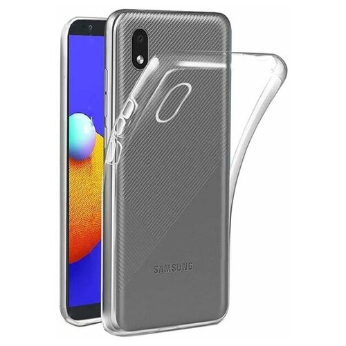 Клип-кейс Deppa Gel для Samsung Galaxy A01 Core Transparent клип кейс luxcase samsung galaxy a01 core розовый мел