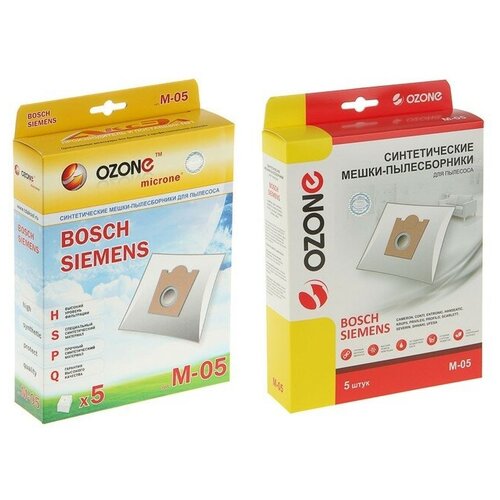 OZONE Пылесборник одноразовый синтетический Ozone micron M-05, 5 шт ( Bosсh Typ D, E, F, G )