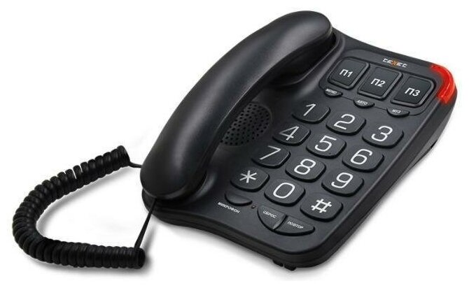 Телефон teXet TX-214 Чёрный