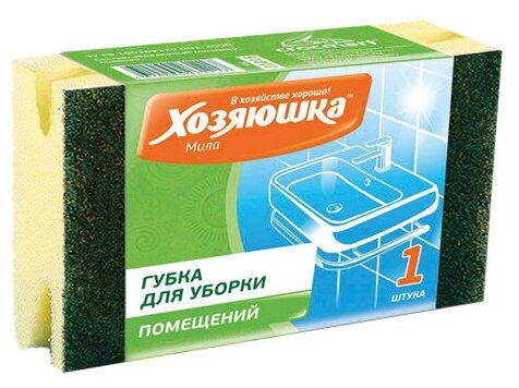 фото Губка Хозяюшка Мила Большая для уборки помещений 1 шт