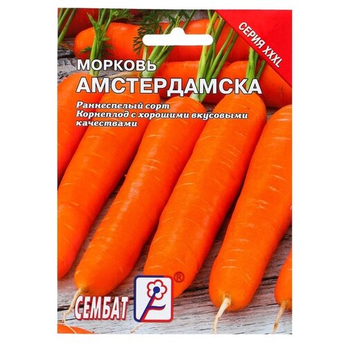 Семена СЕМБАТ ХХХL Морковь Амстердамска, 10 г семена хххl морковь амстердамска 10 г