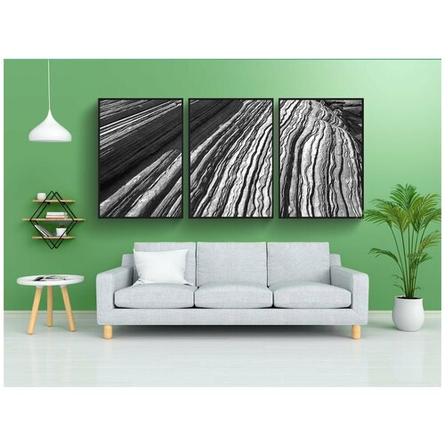 фото Набор модулных постеров для интерьера "пустыня, сухой, пейзаж" 60x90 см. в тубусе, без рамки lotsprints