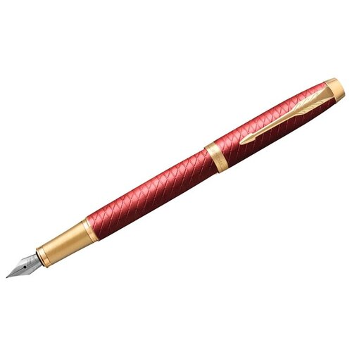 Ручки перьевые подарочные Ручка перьевая Parker IM Premium Red GT синяя, 0,8мм, подар. уп.