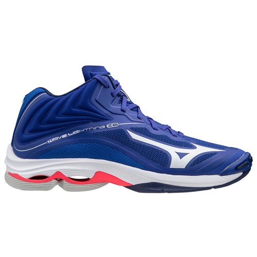 фото Кроссовки волейбольные мужские mizuno v1ga2005 20 wave lightning z6 mid текстиль синий цвет синий размер us 9