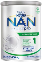 Смесь NAN (Nestlé) Кисломолочный 1, с рождения, 400 г