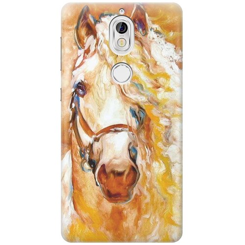 фото Re:pa накладка transparent для nokia 7 с принтом "золотистая грива"