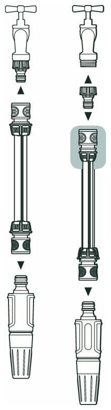 Универсальный коннектор Gardena 3/4" (18216-29.000.00) - фото №4