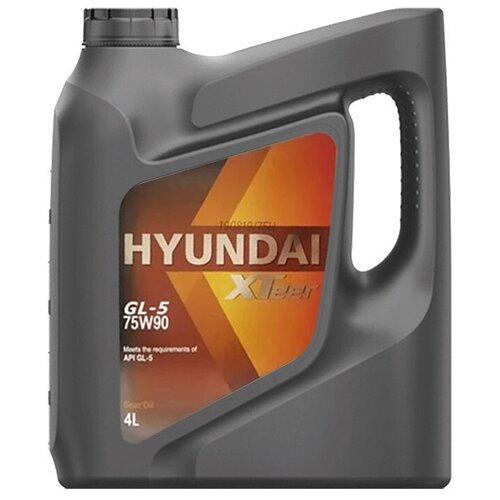 фото Hyundai xteer gear oil gl-5 75w90 масло трансмиссионное (пластик/корея) (4l)