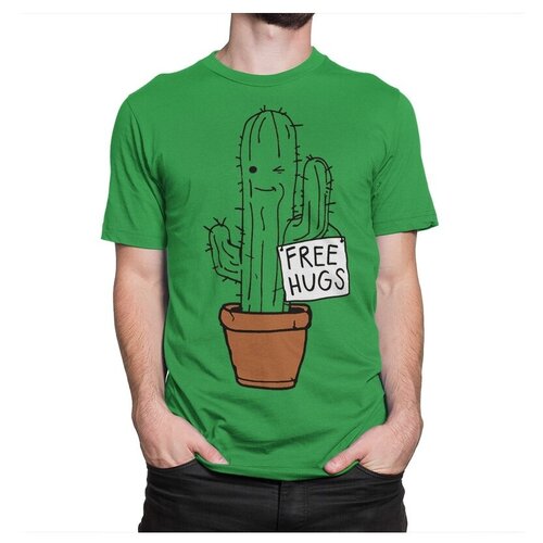 Футболка Dream Shirts Бесплатные Обнимашки Мужская M Зеленая