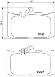 Дисковые тормозные колодки передние NISSHINBO NP1106 для Lexus GS, Lexus RC (1 шт.)