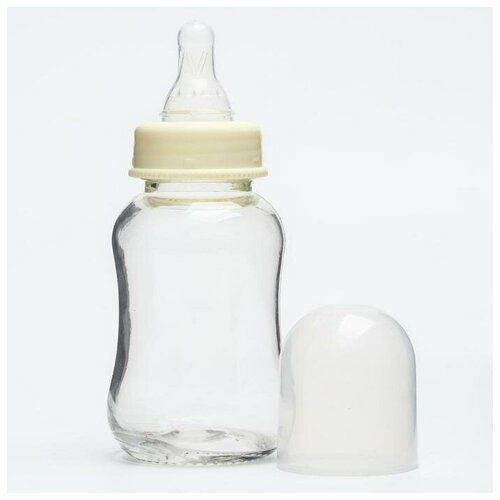 фото Бутылочка для кормления, стекло, медленный поток, от 0 мес, 150 мл, цвет микс mum&baby