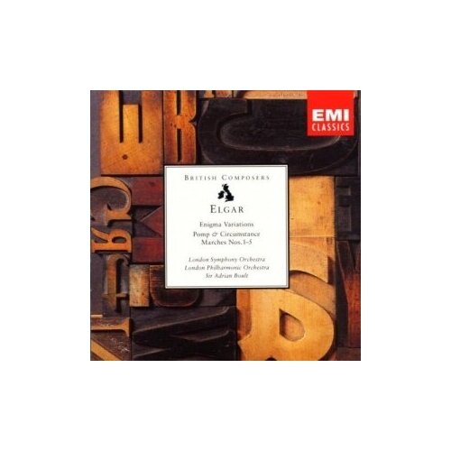 Компакт-диски, Warner Classics, ADRIAN BOULT - Elgar: Enigma-Variat / Pomp & Circumstance (CD)