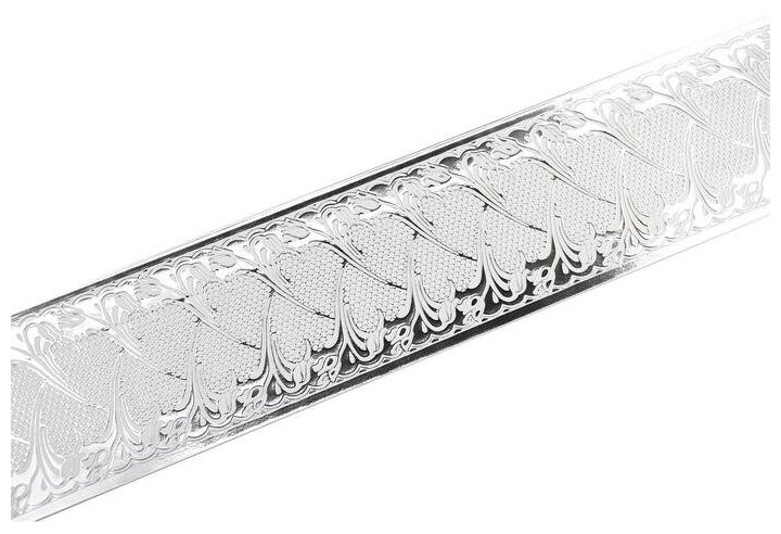 Бленда декоративная прованс серебро/белый 300 см - фотография № 1