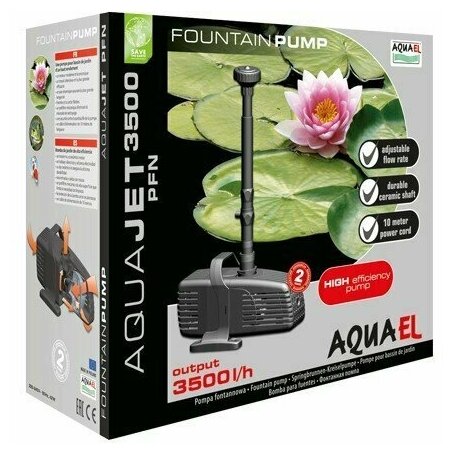 Насос фонтанный AQUAEL AQUAJET PFN 3500 (3500 л/ч, 42 Вт, h = 2 м)