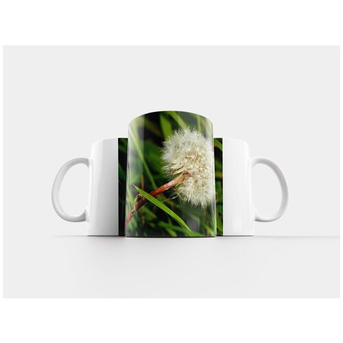 фото Кружка "одуванчик, блеклый, остроконечный цветок" 320 мл lotsprints