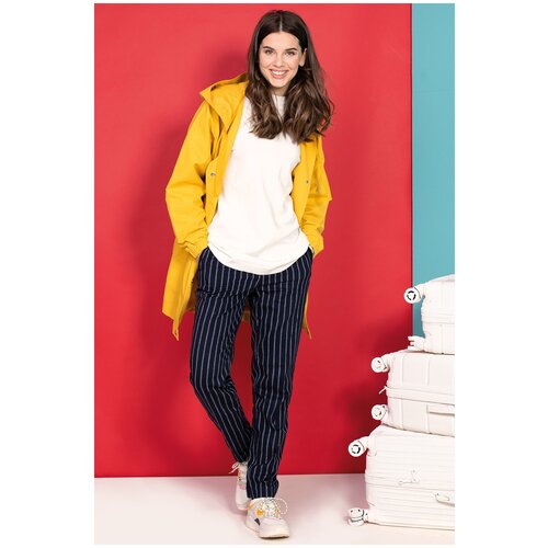 фото Брюки baon зауженные брюки в полоску (арт. baon b299017)