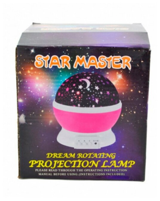 Круглый вращающийся ночник-проектор звездное небо Star Master - фотография № 3
