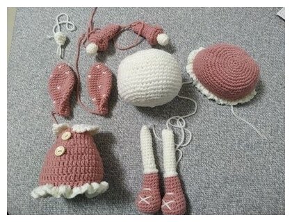 Набор для вязания/Игрушка своими руками/Вязание крючком/Зайчик ручной работы/Мягкая игрушка