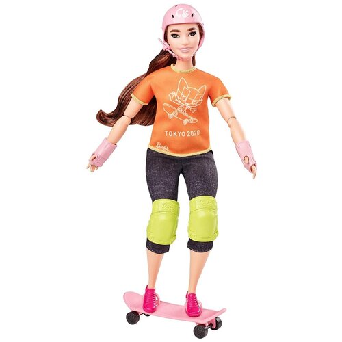 Кукла Barbie Олимпийская спортсменка, GJL73 Скейтбординг олимпийские игры tokyo 2020 olympic games tokyo 2020 русская версия xbox one