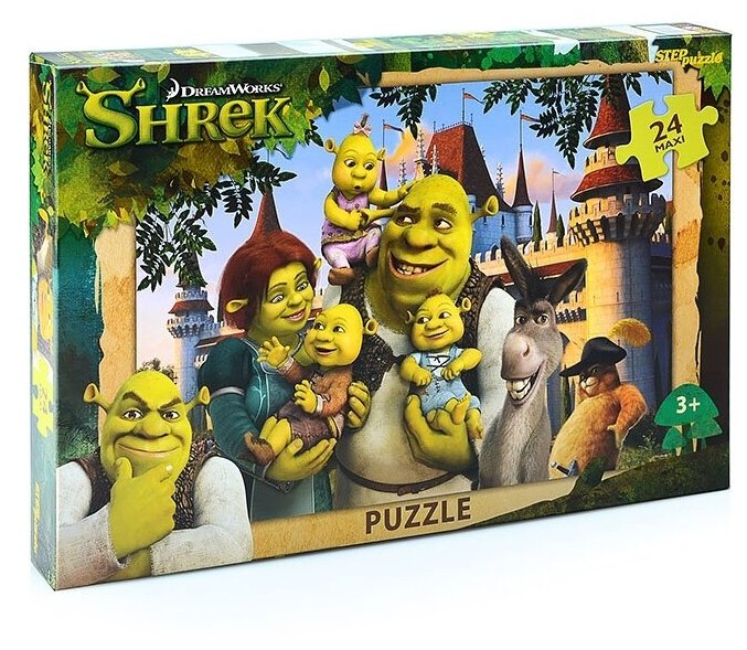 MAXI-пазл Step Puzzle 24 детали "Shrek" (Dreamworks, Мульти) (90064)