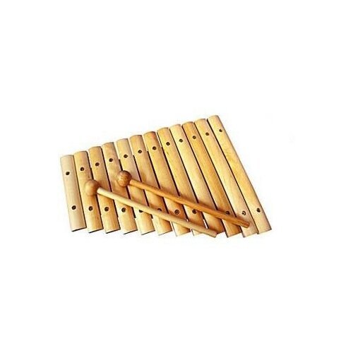 Развивающая игрушка Ксилофон, 12 тонов, неокрашенный деревянный ксилофон для детей 15 оттенков искусственное пианино молоток 2