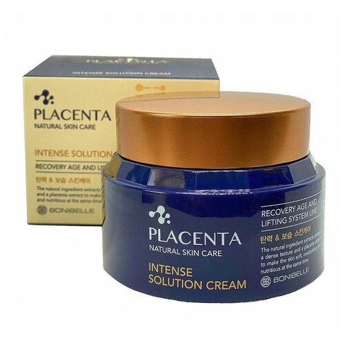 Enough Bonibelle Омолаживающий крем для лица с плацентой Placenta Intense Solution Cream, 80 мл
