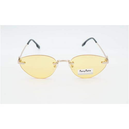 Солнцезащитные очки Premier, оправа: металл, с защитой от УФ, желтый