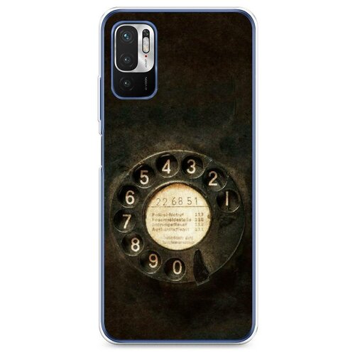 фото Силиконовый чехол "старинный телефон" на xiaomi redmi note 10 5g / сяоми редми нот 10 5g case place