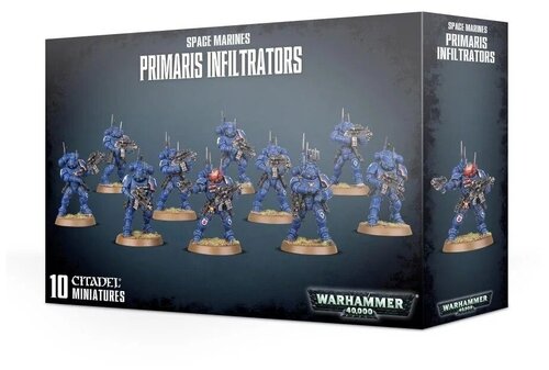 Набор миниатюр для настольной игры Warhammer 40000 - Space Marines Primaris Infiltrators