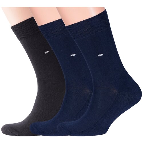 Носки RuSocks, 3 пары, размер 29 (44-45), мультиколор носки rusocks 3 пары размер 29 44 45 бирюзовый