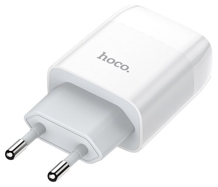 Сетевое зарядное устройство HOCO C73A USB 2.4A + кабель Lightning 8pin белый