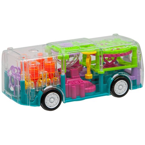 ХэппиЛенд. Автобус, на батарейках, прозрачный корпус, 115062