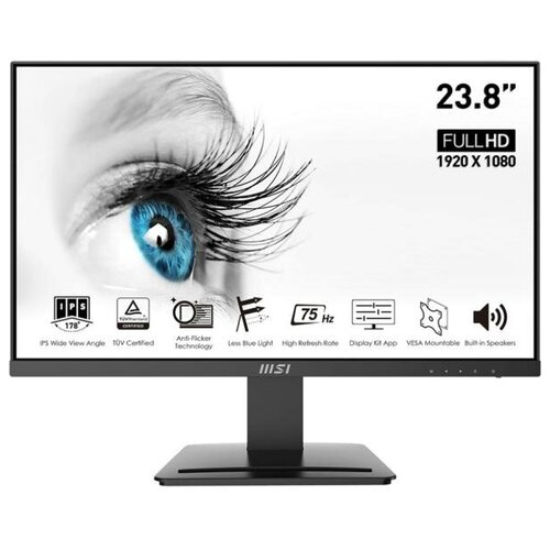 Монитор 238 MSI PRO MP243 черный IPS 1920x1080 250 cdm2 5 ms HDMI DisplayPort Уценка бу 953800₽