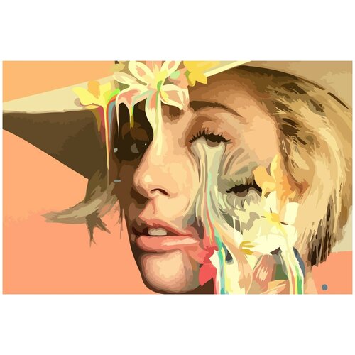 Картина по номерам на холсте Lady Gaga - 302 картина по номерам на холсте lady gaga 298 30x40