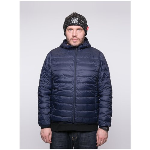 фото Ультралегкий пуховик мужской 01, каляев, размер 54-56, черный