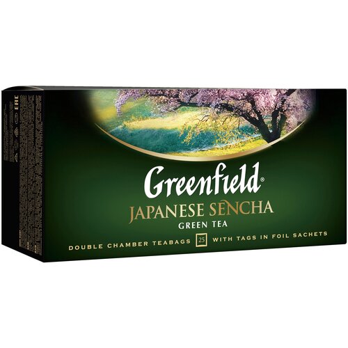 Чай зеленый Greenfield Джапаниз Сенча 25 пакетиков