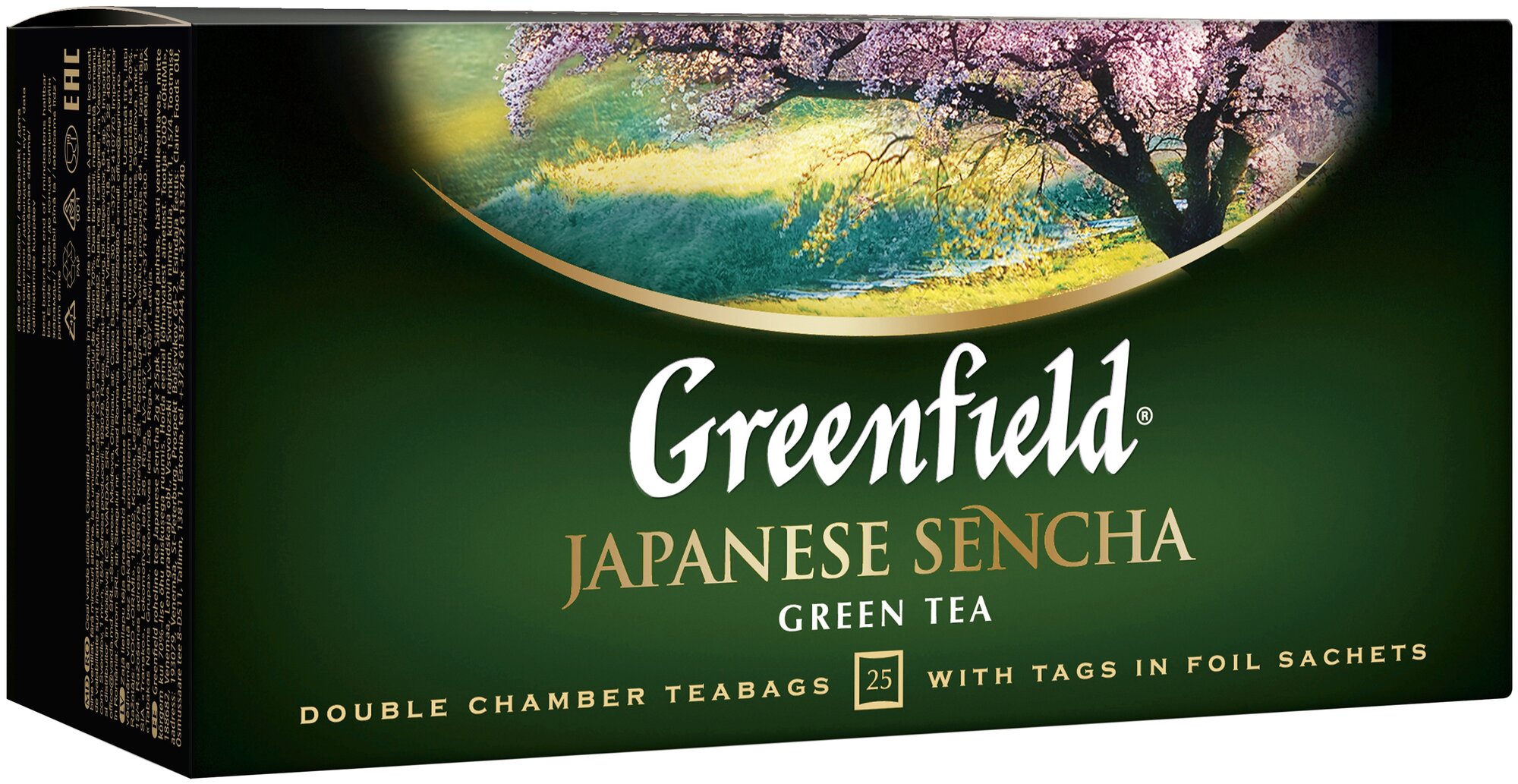 Greenfield чай зеленый пакетированный Japanese Sencha 2г*25п - фотография № 1