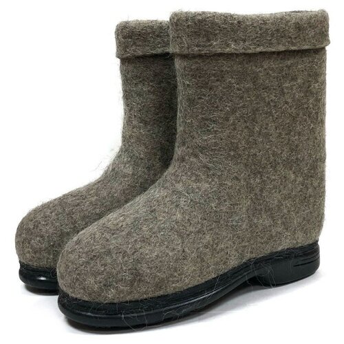 Полуваленки мужские на черной ТЭП подошве